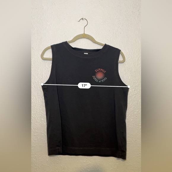 Old Navy black Summer State of Mind, tank top size medium - Picture 3 of 8